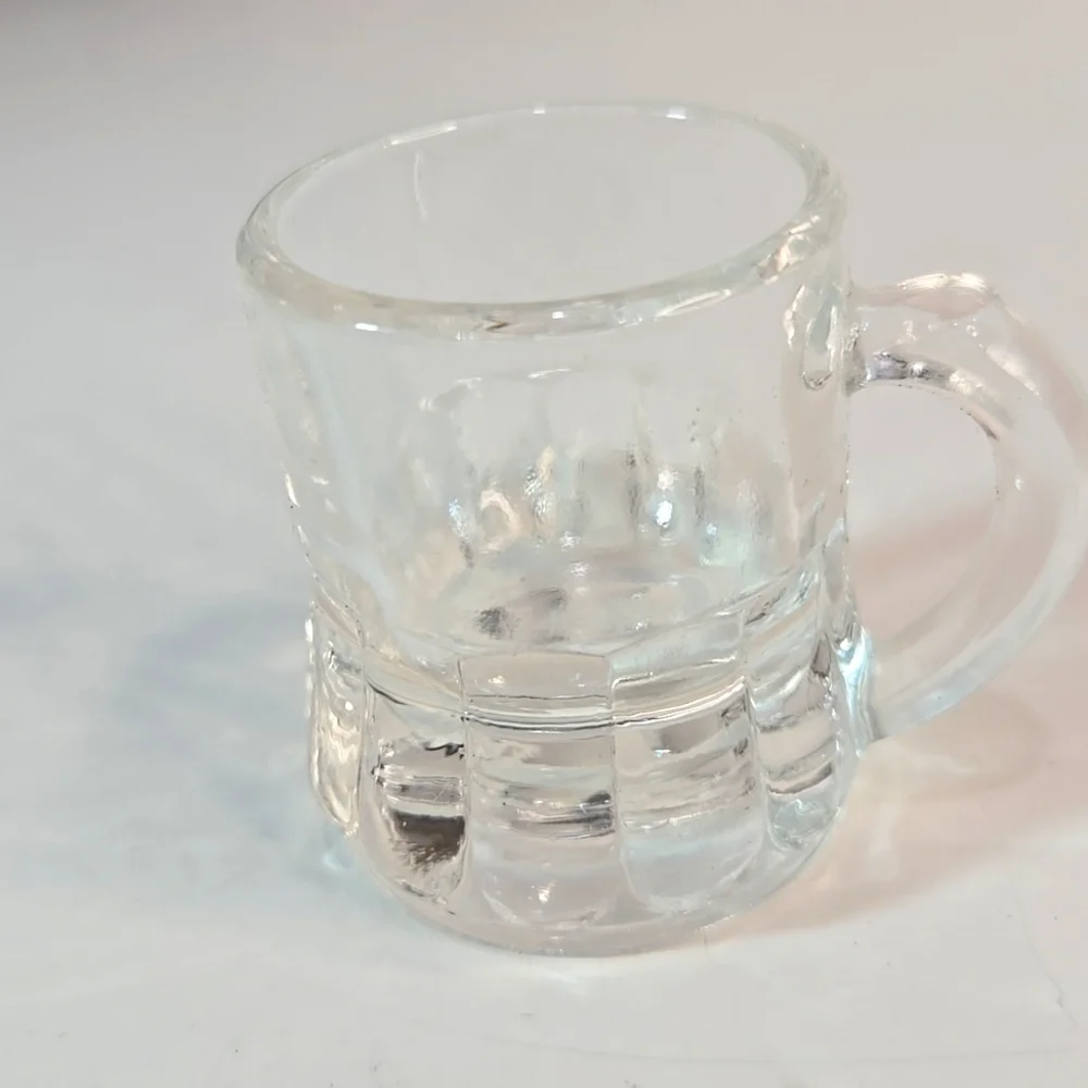 Set of 2 Vintage Shot Glasses Montana Wolf Design & Federal Mini Beer Mug - Picture 9 of 15